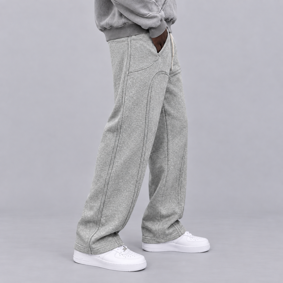 SWEATPANTS REAL DSTKRT GREY