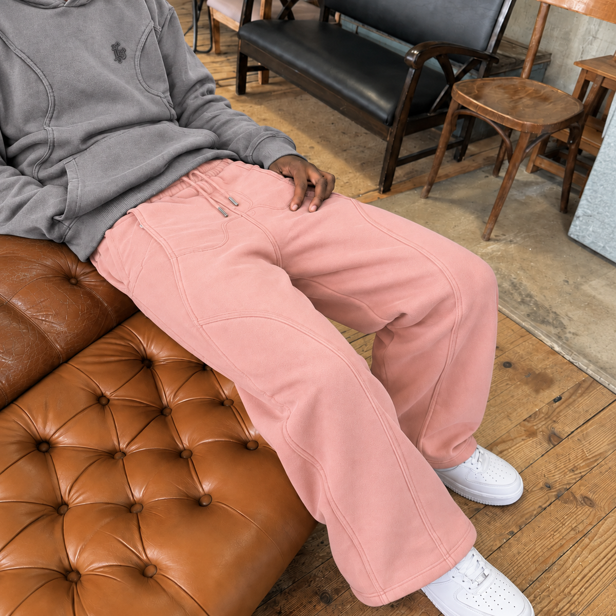 SWEATPANTS REAL DSTKRT PINK